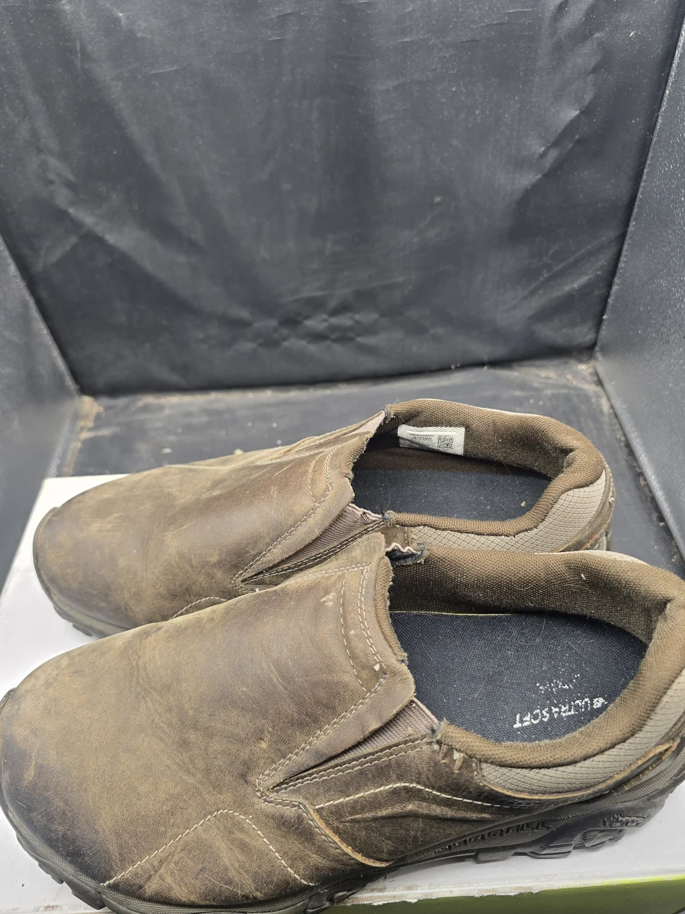 Merrell Brown Slip-On Leather Work Boots